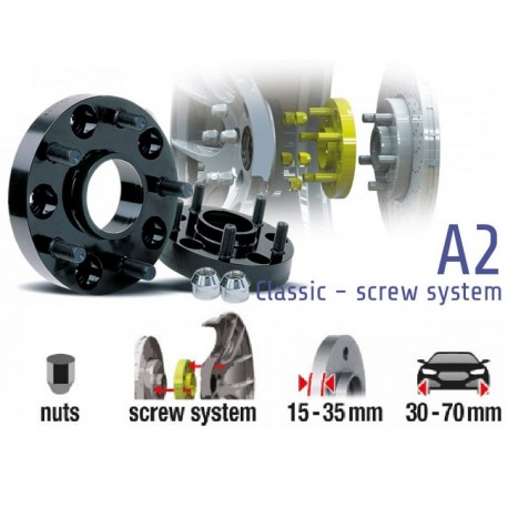 POWERTECH Distanzscheiben A2 40mm Subaru Impreza WRX STI 03-05