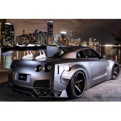 Liberty Walk Style Verbreiterungen Hinten Nissan GT-R R35 2