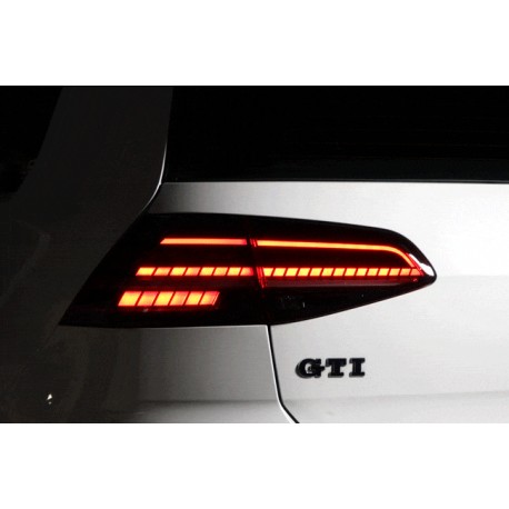 Full LED Heckleuchten Sequentiell Schwarz Smoke VW Golf 7
