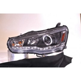 EVO X  Devil Eyes Schweinwerfer schwarz