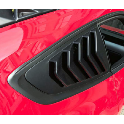 Seitenfenster Lamellen Schwarz Matt ABS Ford Mustang 2014- 2