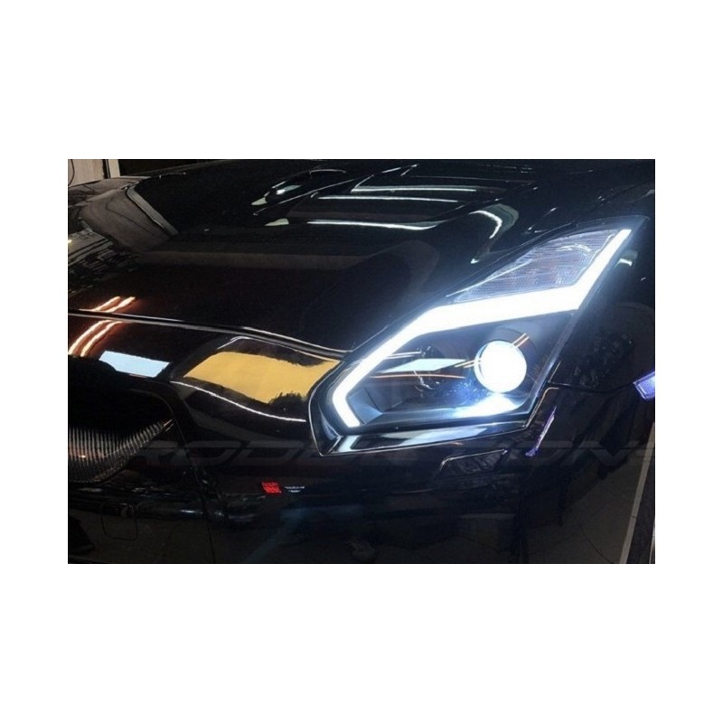 LED Scheinwerfer Nissan GT-R R35 09-14 Facelift 15 Legal DRL Sequentiell