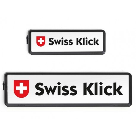 Swissklick Nummernschildhalter Langformat Schwarz