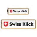 Swissklick Nummernschildhalter Langformat Gold