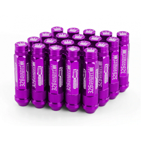 326Power Lug Nuts Radmuttern Violett M12x1.5
