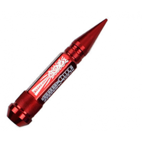 326Power Spike Lug Nuts Radmuttern Rot M12x1.5