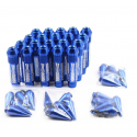 326Power Spike Lug Nuts Radmuttern Blau M12x1.5