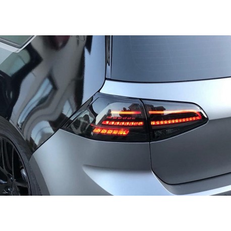 Full LED Heckleuchten Sequentiell Schwarz Smoke VW Golf 7