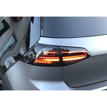 Full LED Heckleuchten Sequentiell Schwarz Smoke VW Golf 7