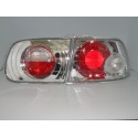 Honda Civic Jg. 92-95 Heckleuchten Klarglas chrom