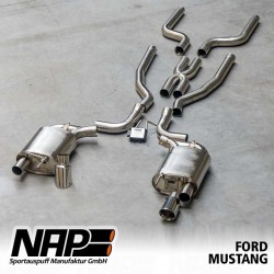 NAP Klappenauspuff-Anlage Ford Mustang 2015 5.0 V8 X-Pipe
