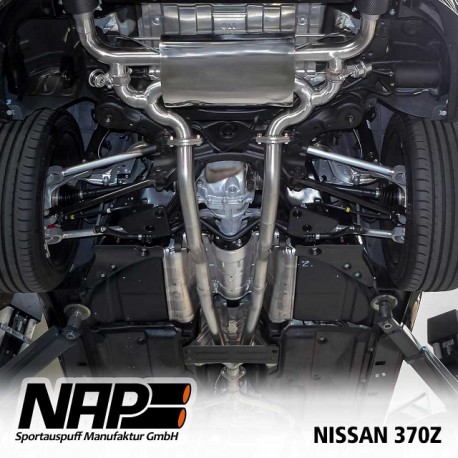 NAP Klappenauspuff-Anlage Nissan 370Z + Roadster