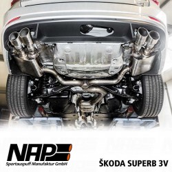 NAP Klappenauspuff-Anlage Škoda Superb III (3V)