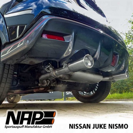 NAP Klappenauspuff-Anlage Nissan Juke Nismo | Duplex