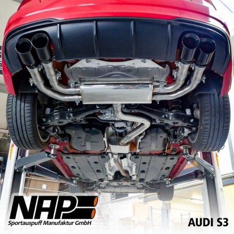 NAP Klappenauspuff-Anlage Audi S3 (8V facelift 2016) Limo