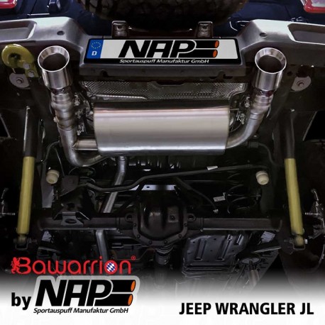 NAP Klappenauspuff-Anlage Jeep Wrangler JL Duplex inkl. CH-Genehmigung