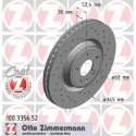 Zimmermann Sportbremsscheiben gelocht Audi S4 B8 VA Vorne inkl. CH-Genehmigung