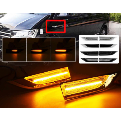 LED Seitenblinker sequentiell schwarz smoke VW T6