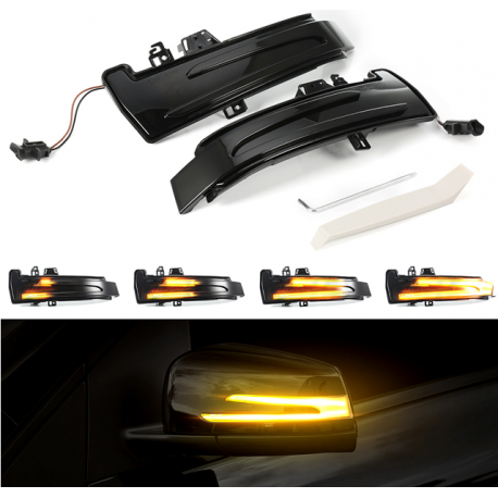 LED Seitenblinker sequentiell schwarz smoke Mercedes Benz E-Klasse