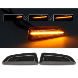 LED Seitenblinker sequentiell schwarz smoke Opel Astra J/K inkl. E-Prüfzeichen