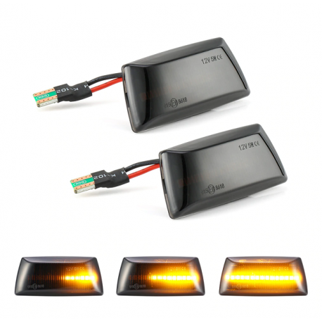 LED Seitenblinker dynamisch schwarz Opel Corsa D 06-14 inkl. E-Prüfzeichen