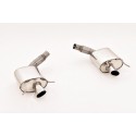 2x76mm Duplex-Sportendschalldämpfer Mercedes A/C207 E-Klasse