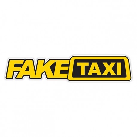 FAKE TAXI Logo Aufkleber Transparent