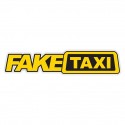 FAKE TAXI Logo Aufkleber Gelb / Schwarz