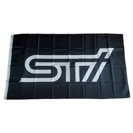 Subaru STI Fahne Schwarz 90x150 