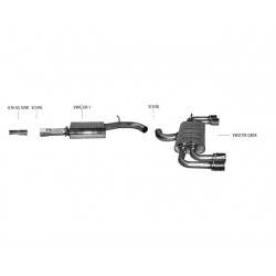 Bastuck Auspuffanlage Audi S3 8V 2