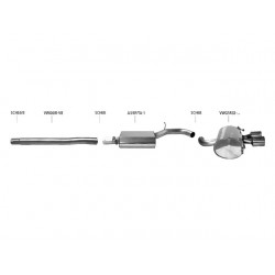 Bastuck Auspuffanlage VW Golf 6 R