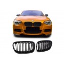 BMW 1er 2011-2015 Sportgrill Nieren Set Doppelspeiche Schwarz matt