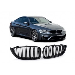 BMW 4er M4 2013- Sportgrill Nieren Set Doppelspeiche Carbon