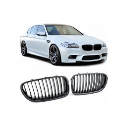 BMW 5er Limo 2010-2017 Carbonlook Doppelspeiche Sportgrill Nieren Set