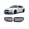BMW 6er 2003-2010 Schwarz matt Sportgrill Nieren Set BMW 6er 2003-2010 Schwarz matt Sportgrill Nieren Set