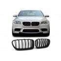 BMW 5er Limo 2010-2017 Schwarz matt M5 Look Sportgrill Nieren Set