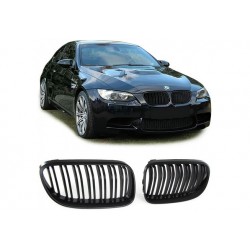 BMW 3er Coupé 2010-2013 Schwarz matt Doppelspeiche Sportgrill Nieren Set