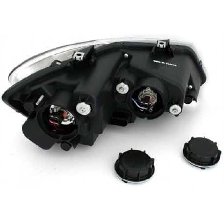 LED Angel Eyes Scheinwerfer GTI Style Dynamic Schwarz VW Polo 6C