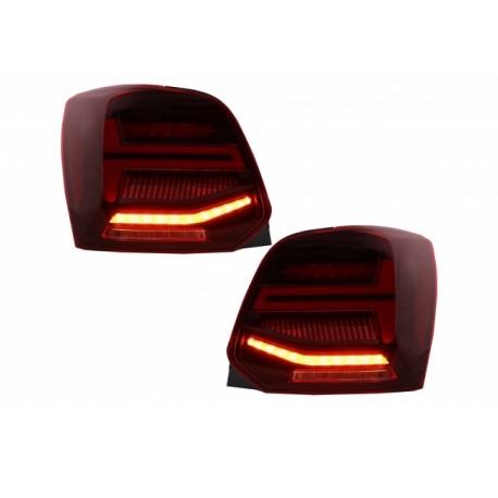 LED Lightbar Dynamic Rückleuchten Rot VW Polo 6C