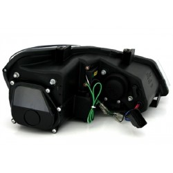 LED Scheinwerfer Schwarz VW Polo 6R 2