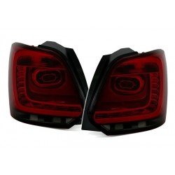 LED Rückleuchten Schwarz Rot VW Polo 6R