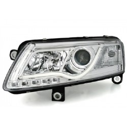 Lightbar Scheinwerfer Chrom Audi A6 4F 2
