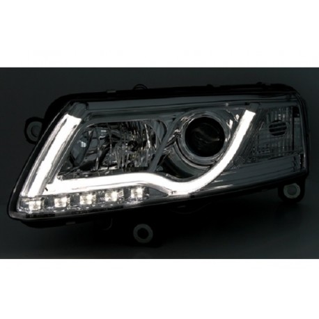 Lightbar Scheinwerfer Chrom Audi A6 4F