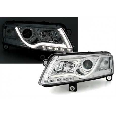Lightbar Scheinwerfer Chrom Audi A6 4F