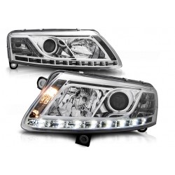 LED Tagfahrlicht Scheinwerfer Chrom Audi A6 4F