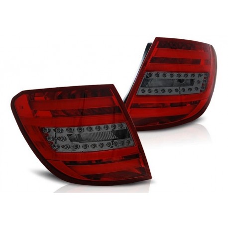 LED Lightbar Rückleuchten Rot Smoke Mercedes C-Klasse T-Modell Facelift