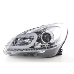 LED Dayline Scheinwerfer Chrom Mercedes C-Klasse Facelift