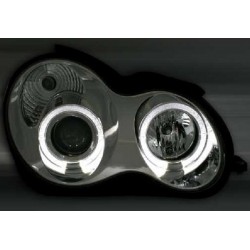 Angel Eyes Scheinwerfer Chrom Mercedes C-Klasse 2