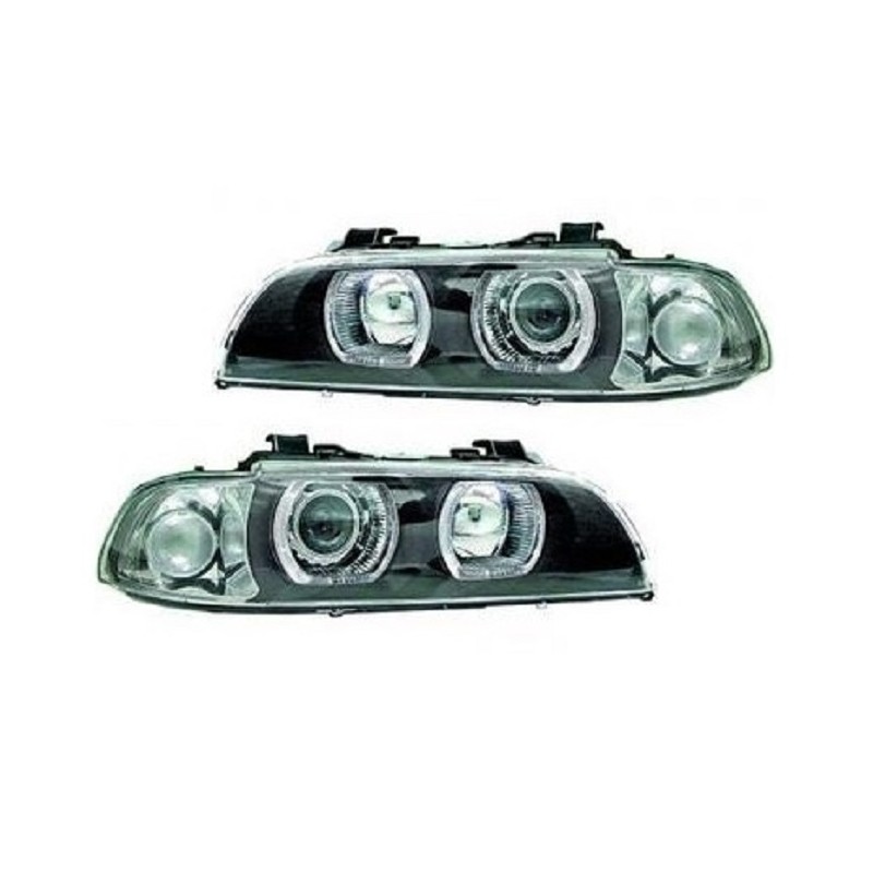 Bmw E39 Xenon Scheinwerfer Mit Angel Eyes DEPO Xenon Angel Eyes Scheinwerfer Chrom BMW E39 inkl. E-Prüfzeichen