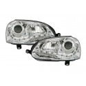 DEPO LED Scheinwerfer Chrom VW Golf 5